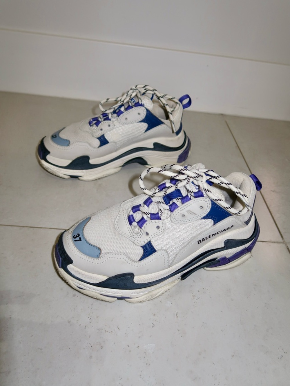 Balenciaga Triple S - White, Purple